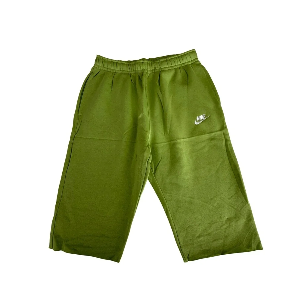 Nike Mens Club Fleece Shorts Lime Green BV2671-332 Size Large NWT